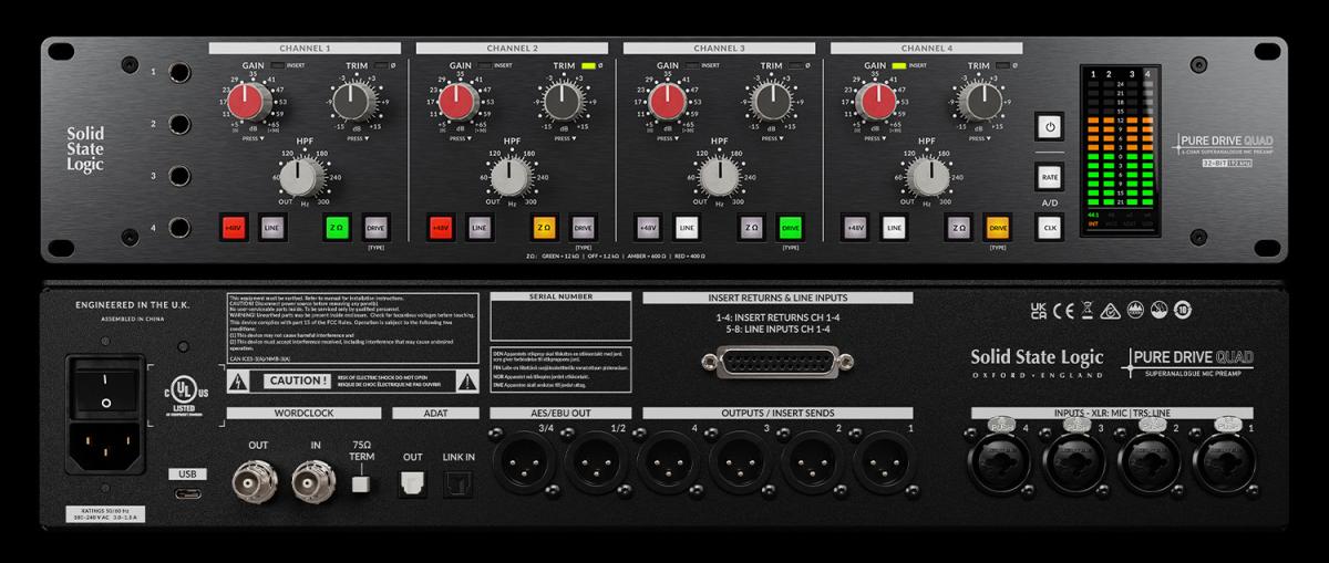 SSL (Solid State Logic) PURE DRIVE QUAD 話筒放大器